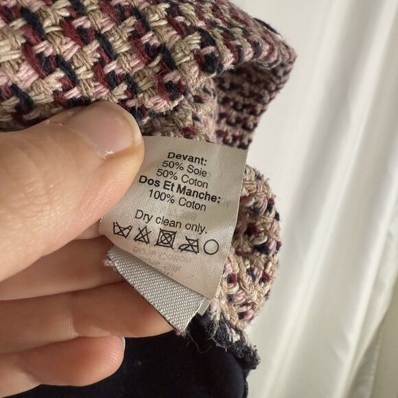 J. Crew Blouse Women's Small Blue Silk Blend Knit Short Sleeve Round Neck - Picture 6 of 12